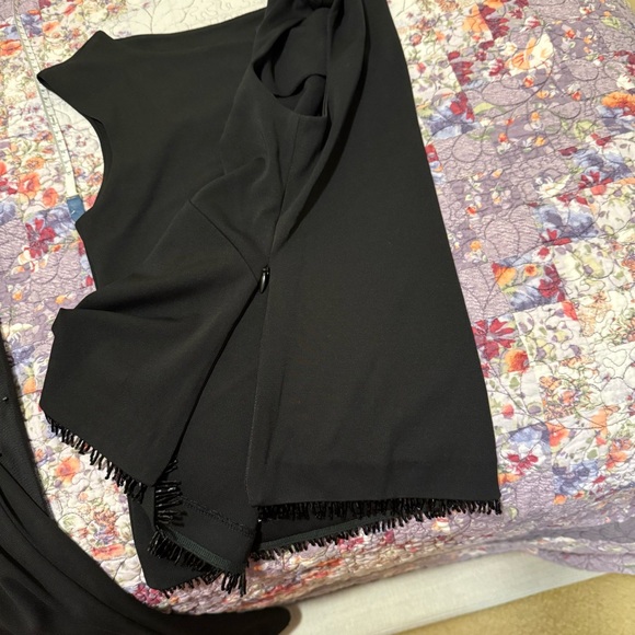 NWT Ann Taylor Black 2 pcs Set Sequined Fringe Size:  2 - Picture 9 of 16